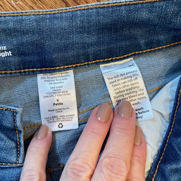 Time and true 8 petite denim Classic Blue Women's Jeans - Picture 3 of 8